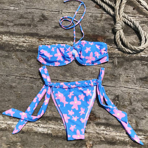 Fashion Ladies Bandeau Bikini Swimsuit